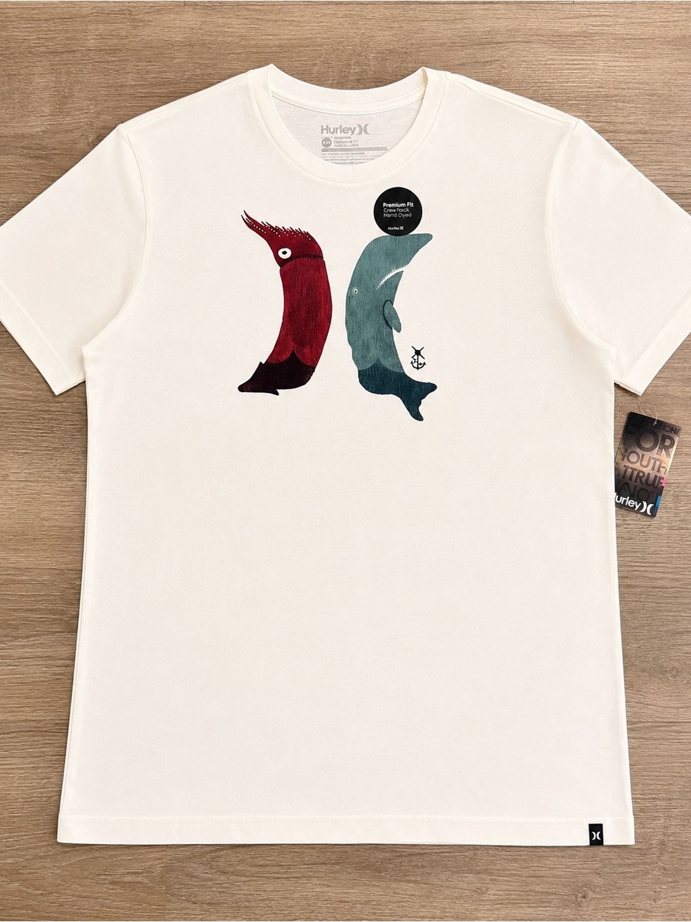 Hurley Squid vs Whale Graphic T Shirt Mens XXL NWT Premium Fit Cotton